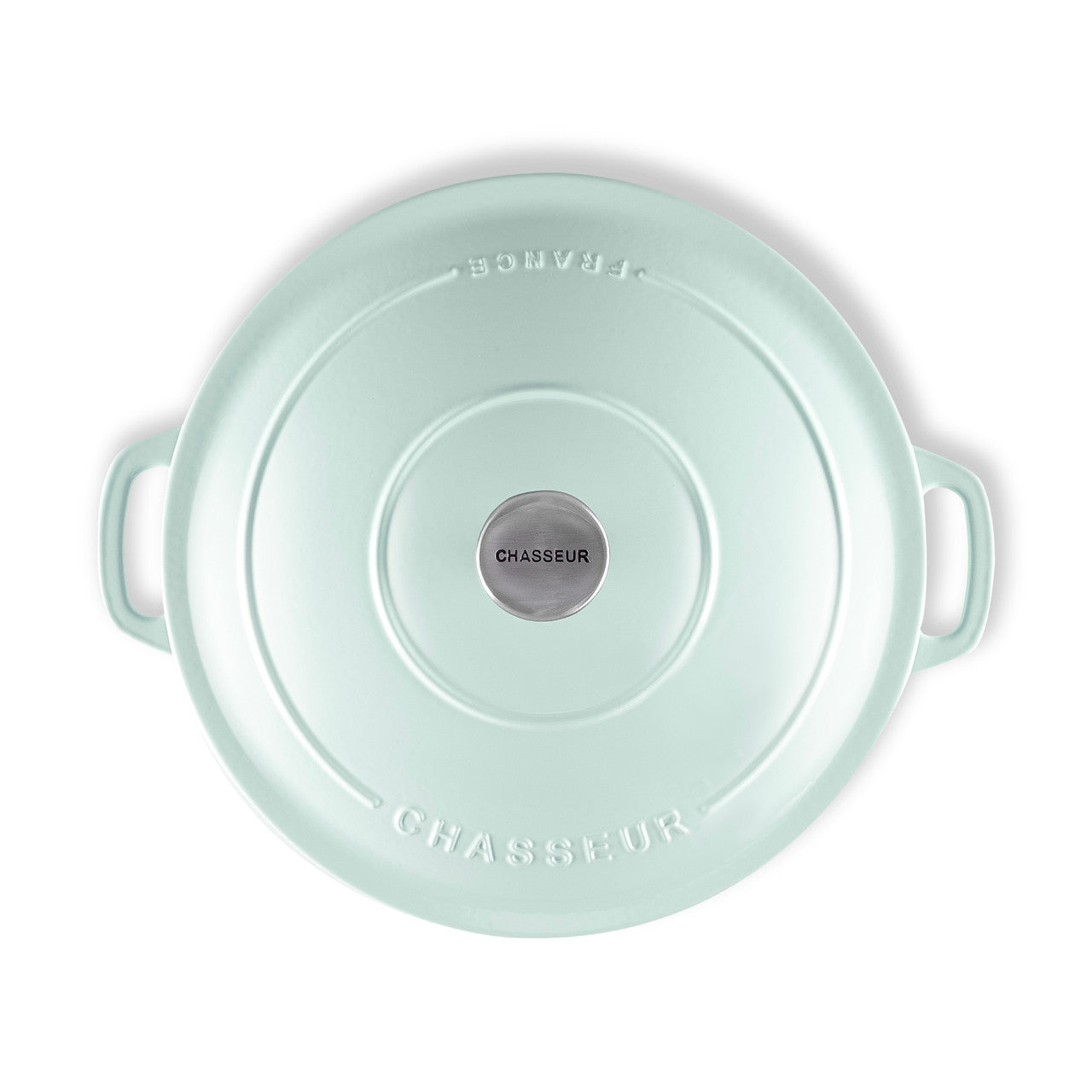 Chasseur Low Round Casserole 30cm/2.5L - Duck Egg Blue