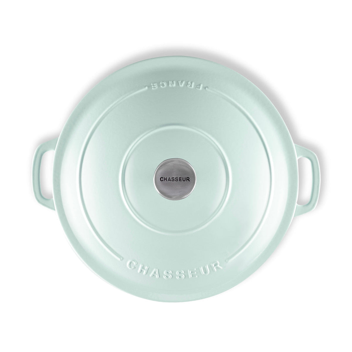 Chasseur Low Round Casserole 30cm/2.5L - Duck Egg Blue