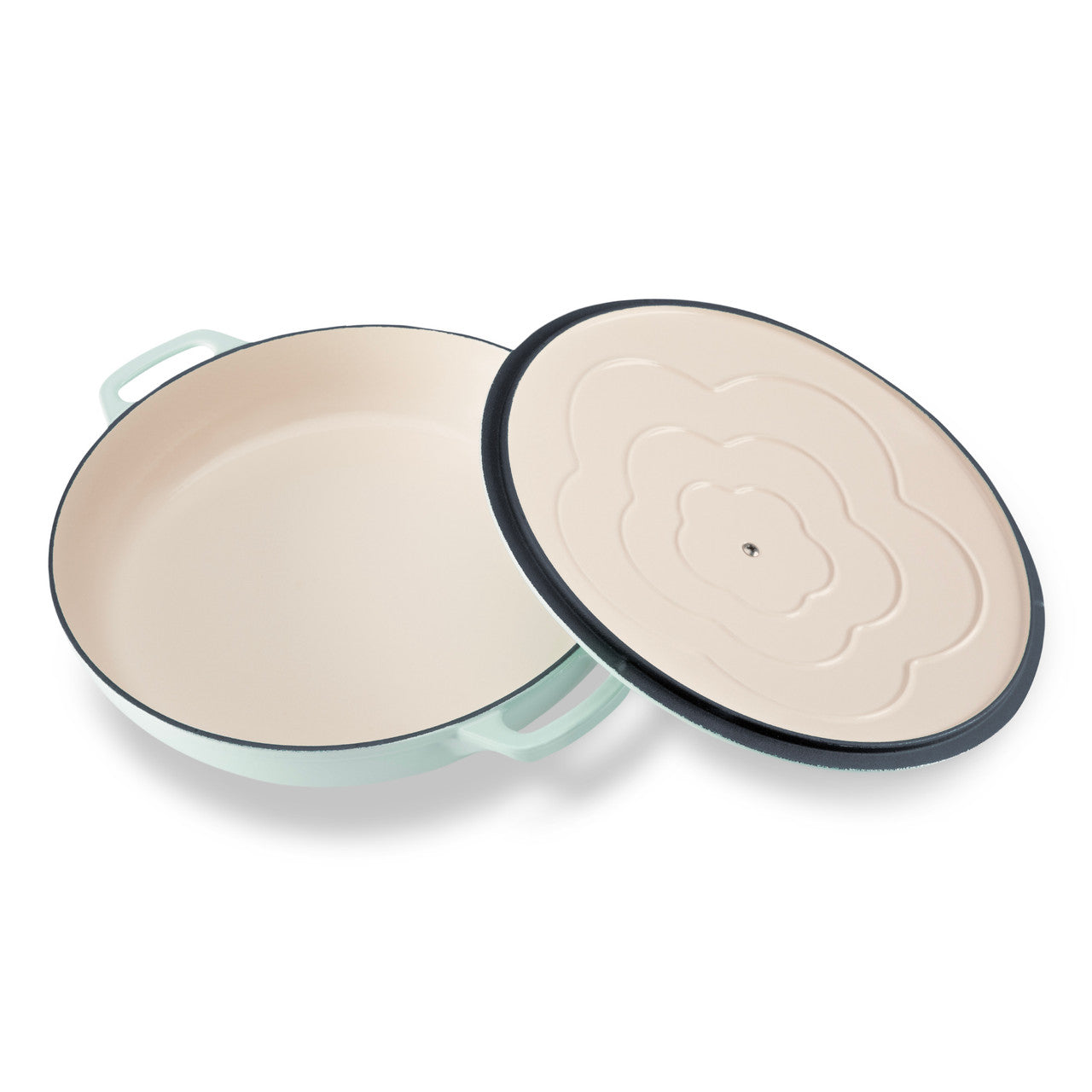 Chasseur Low Round Casserole 30cm/2.5L - Duck Egg Blue
