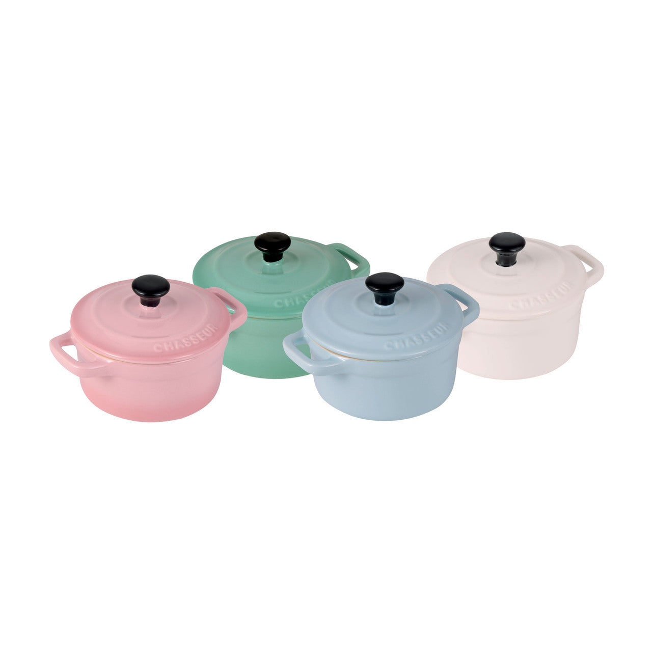 Chasseur Macaron Mini Cocotte Set of 4 - Mix