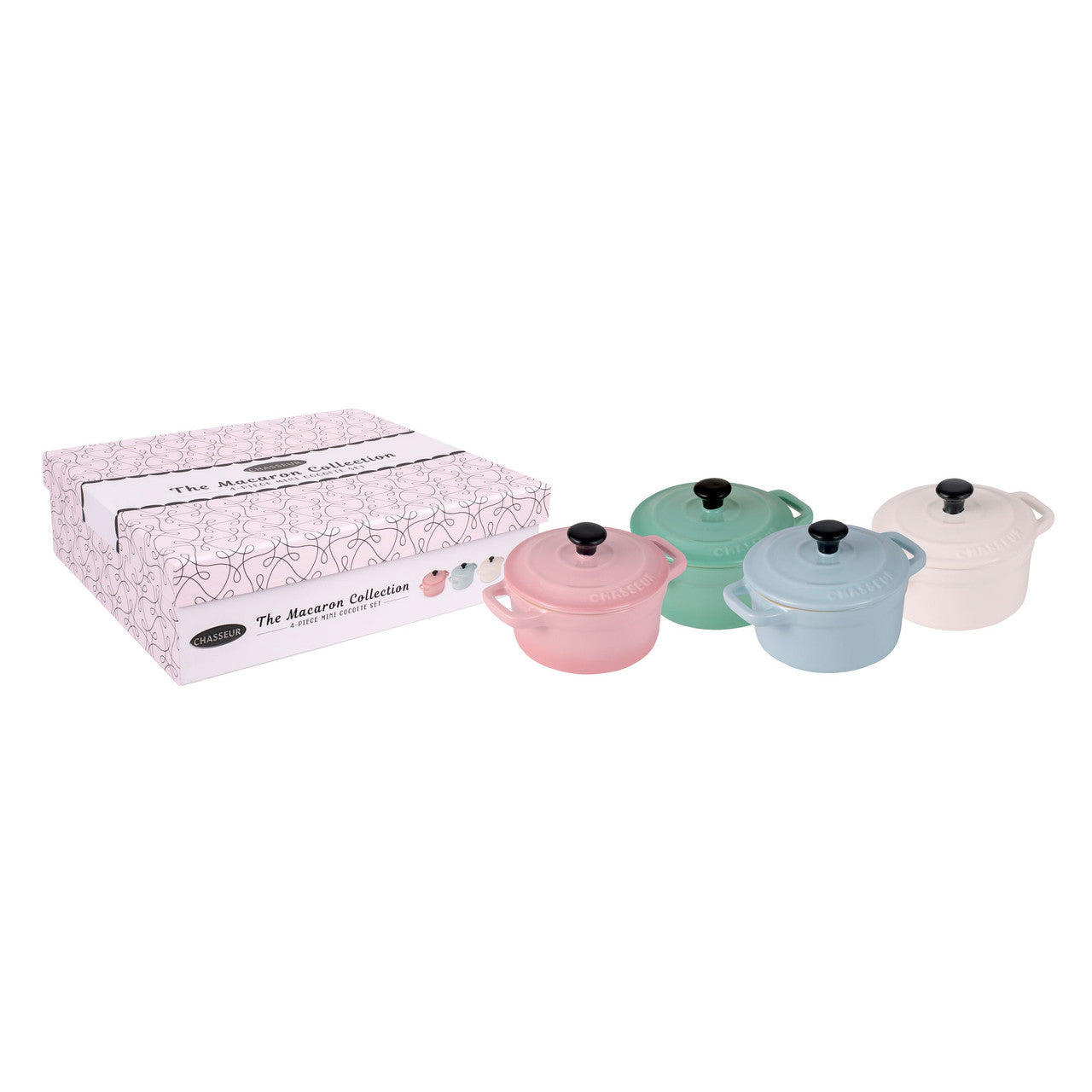 Chasseur Macaron Mini Cocotte Set of 4 - Mix
