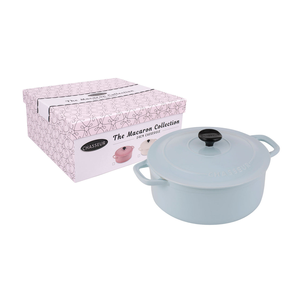 Chasseur Macaron 24cm Casserole - Duck Egg Blue