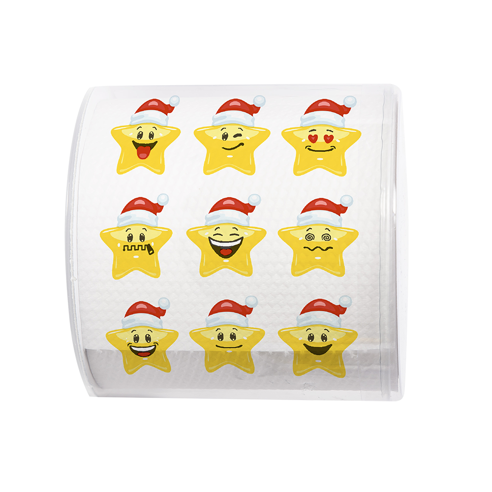 Paper+Design Christmas Toilet Paper - Santa Stars