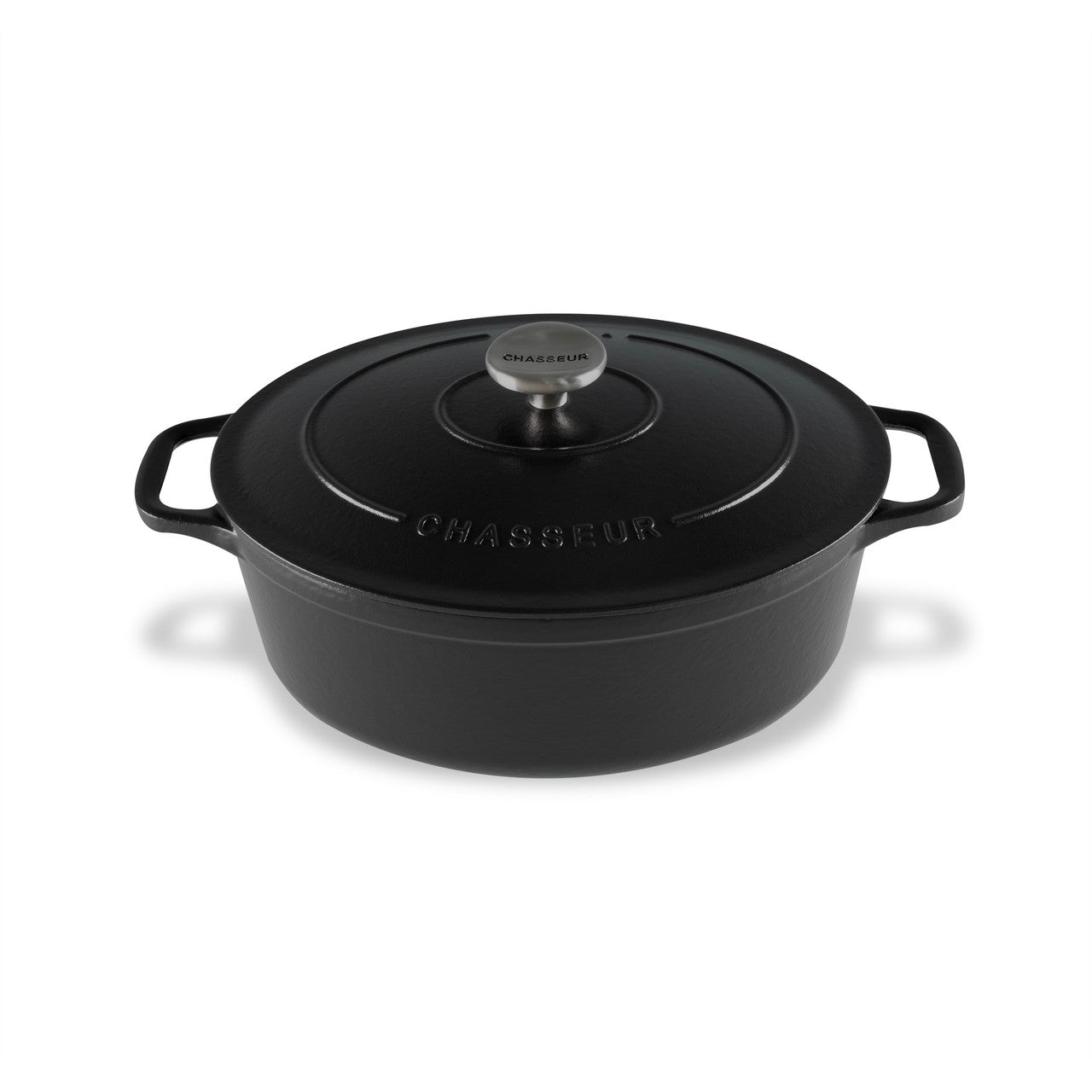 Chasseur Oval French Oven 27cm/4L Blk - Matte Black