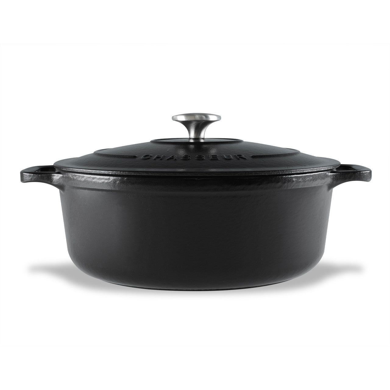Chasseur Oval French Oven 27cm/4L Blk - Matte Black