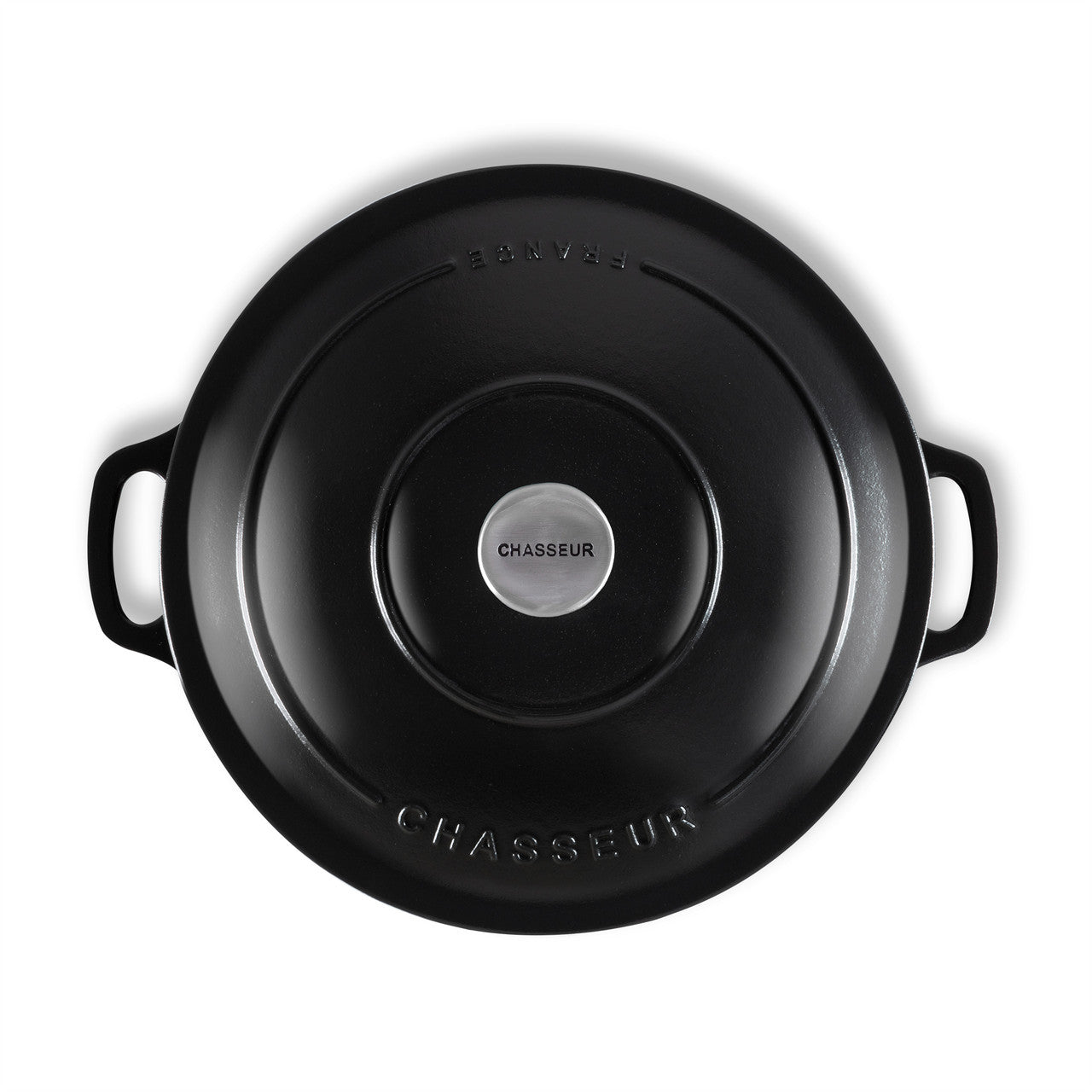 Chasseur Low Round Casserole 30cm/2.5L - Matte Black