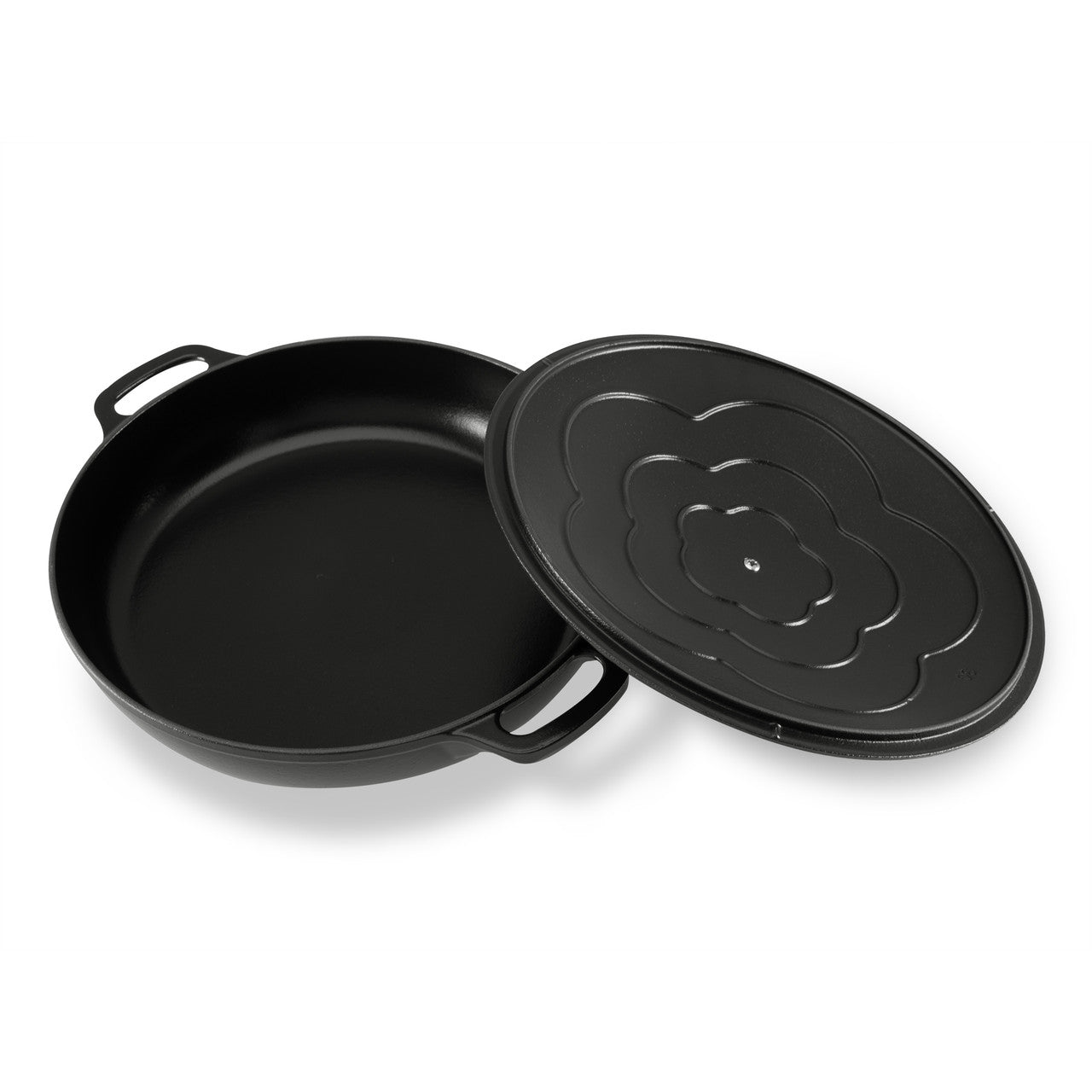 Chasseur Low Round Casserole 30cm/2.5L - Matte Black
