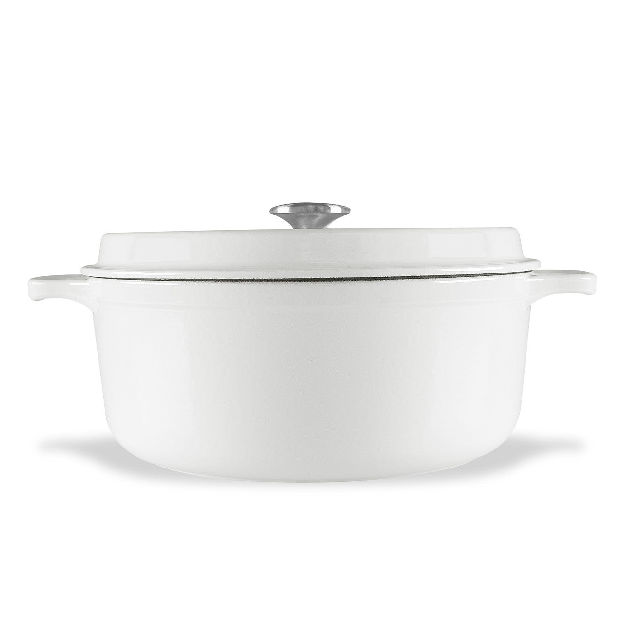 Chasseur Gourmet Round French Oven 26cm/5L - Crisp White