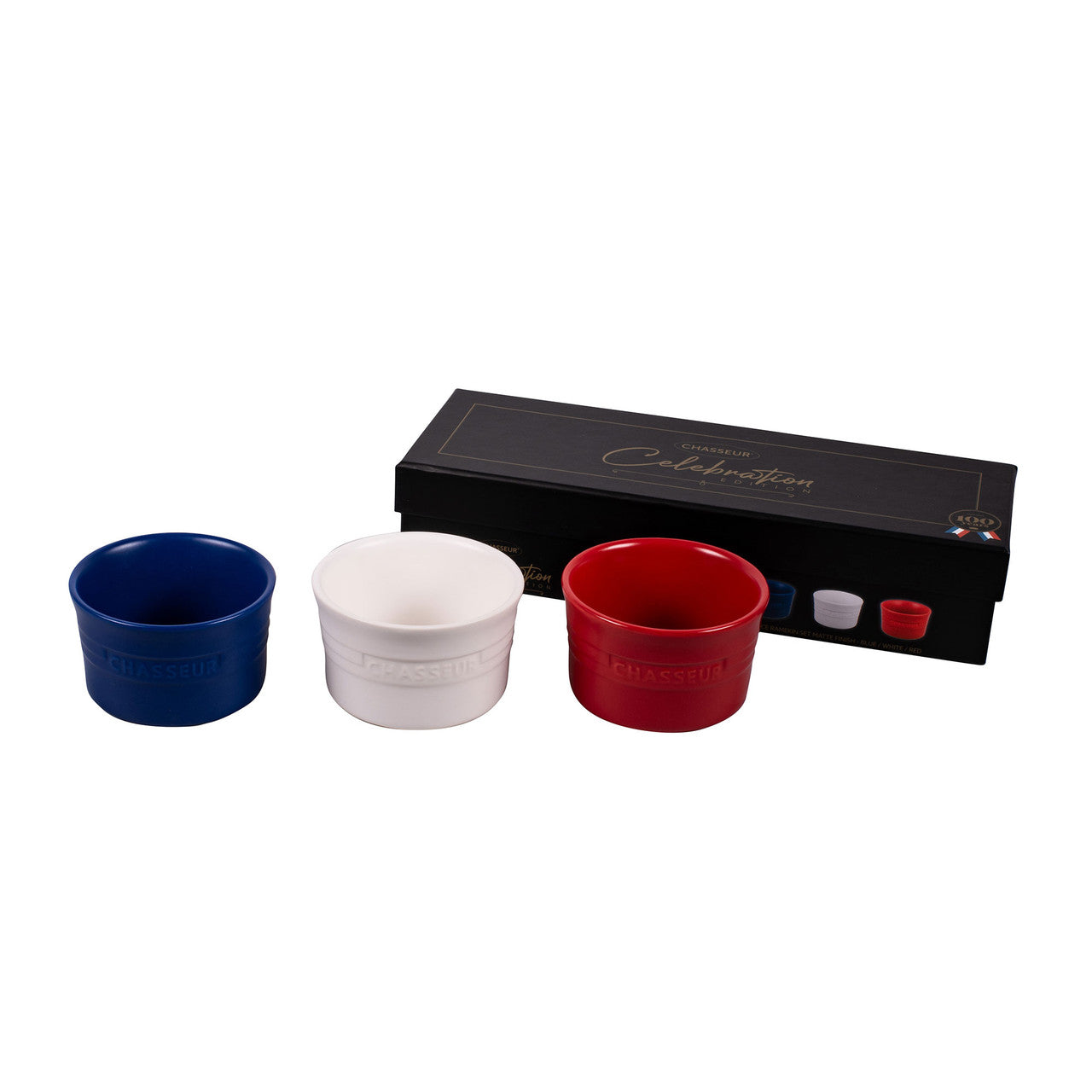 Chasseur Celebration Edition Ramekin Set of 3 - Matte Ast - Matte Assorted