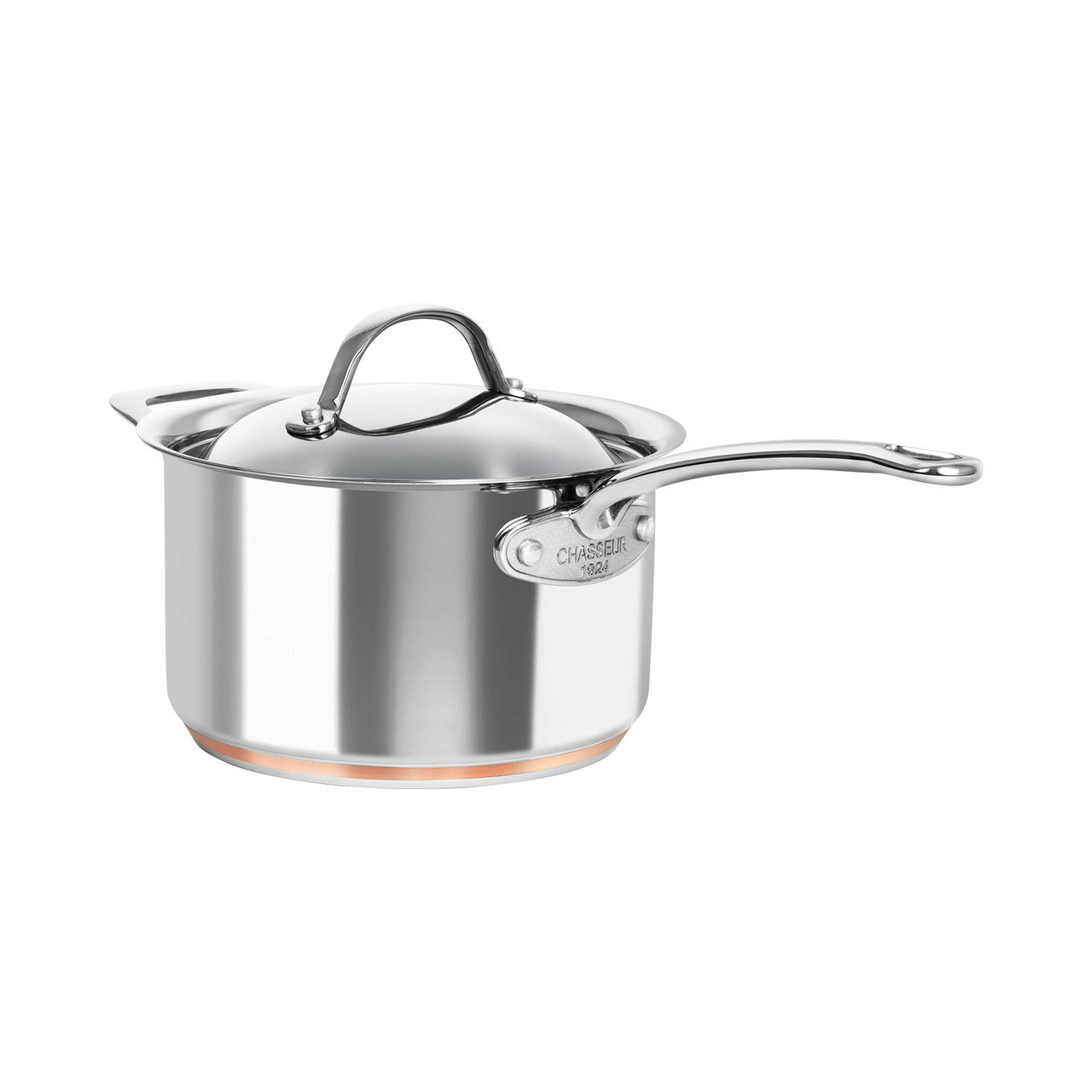 Chasseur Le Cuivre Saucepan with Helper Handle 20cm/3.4L