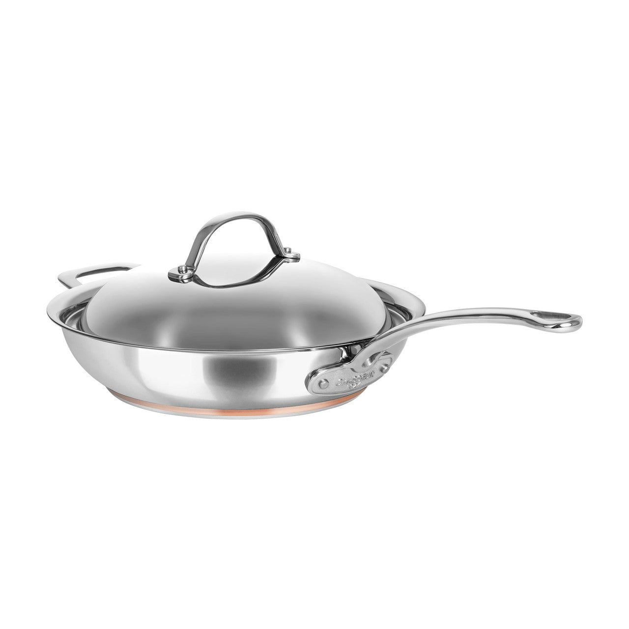 Chasseur Le Cuivre Saute Pan with Helper Handle 28cm
