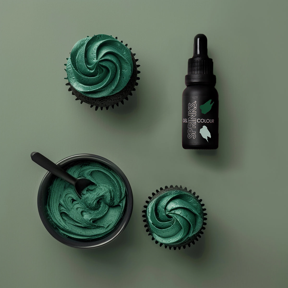 Sprinks Forest Green Gel Colour 15ml