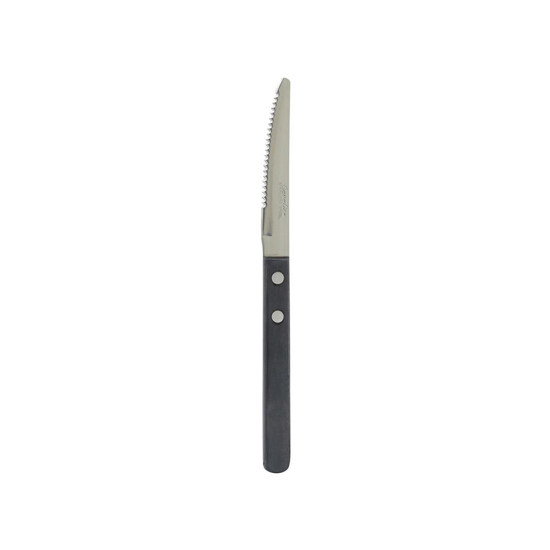 Cavalier Steak Knife Point Tip (100mm - Black) (12 Pack)