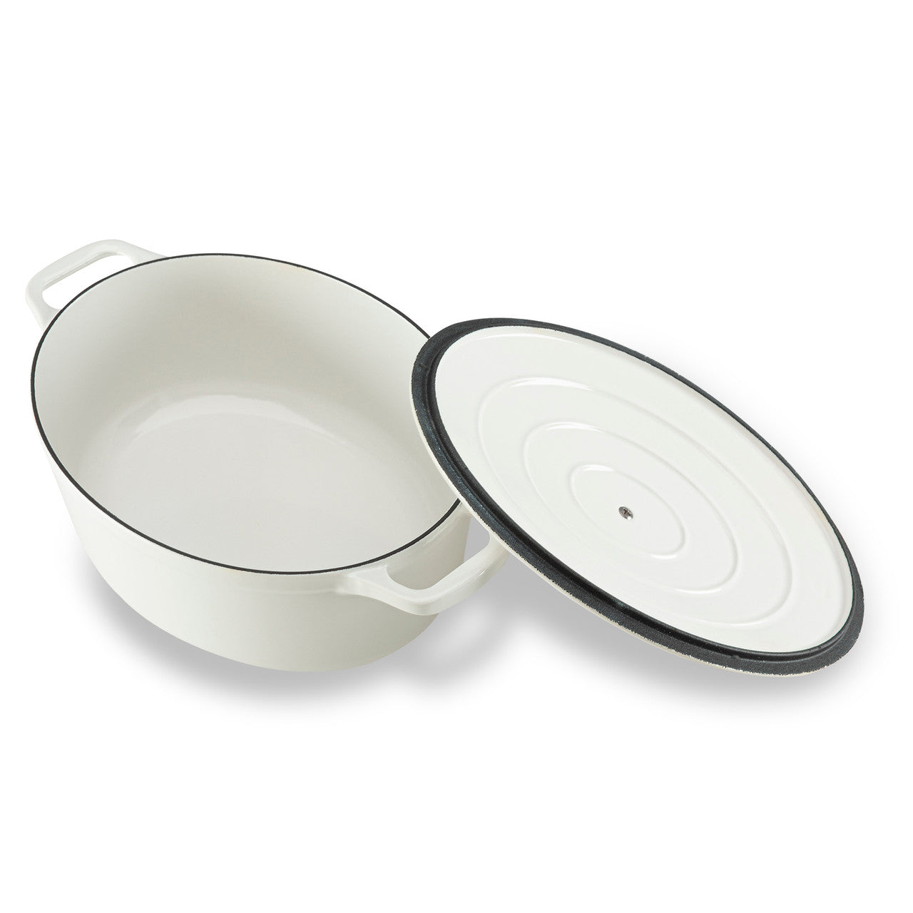Chasseur Oval French Oven 27cm/3.6L Brillant - White