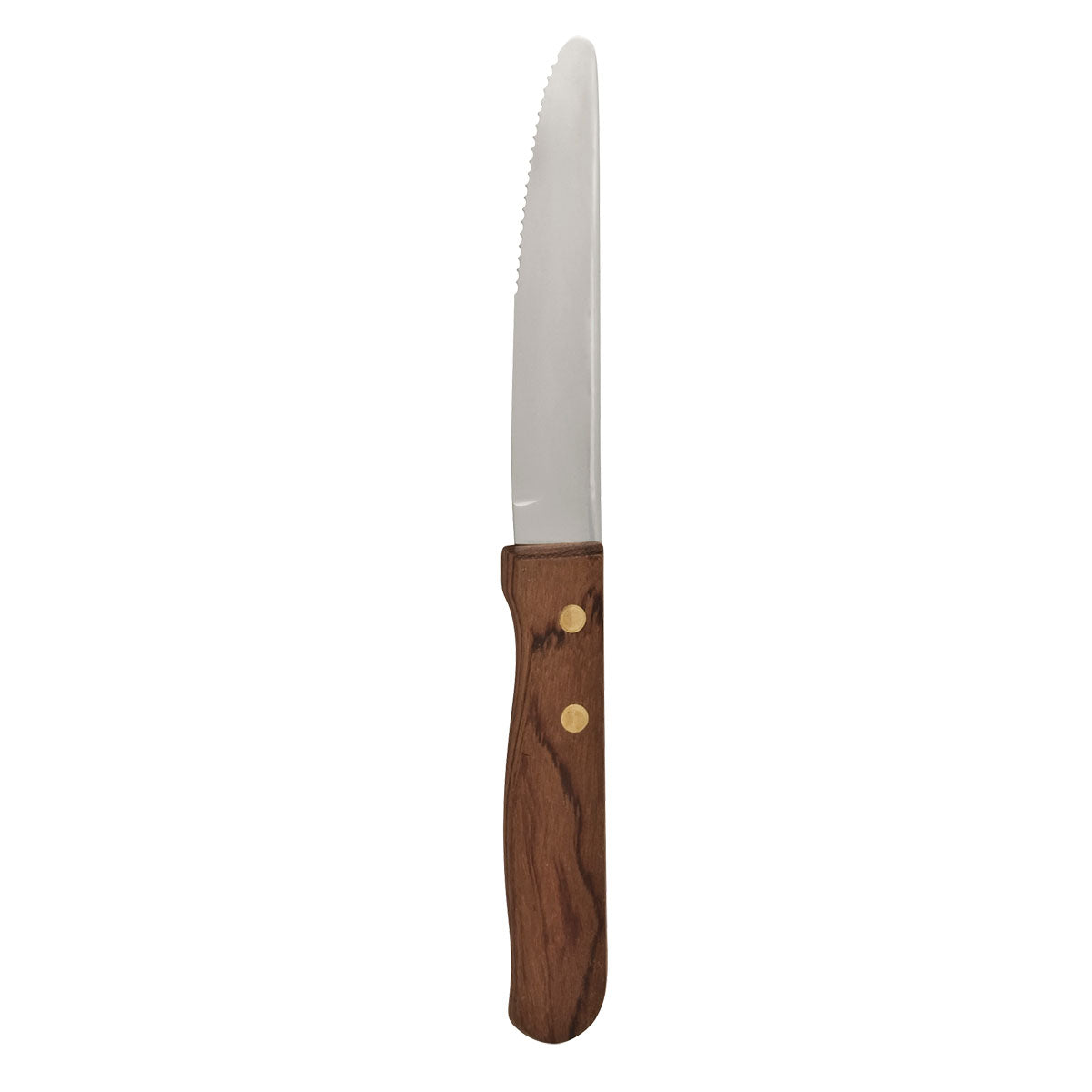 Athena Jumbo Steak Knife (223mm - Brown Wood Handle) (12 Pack)
