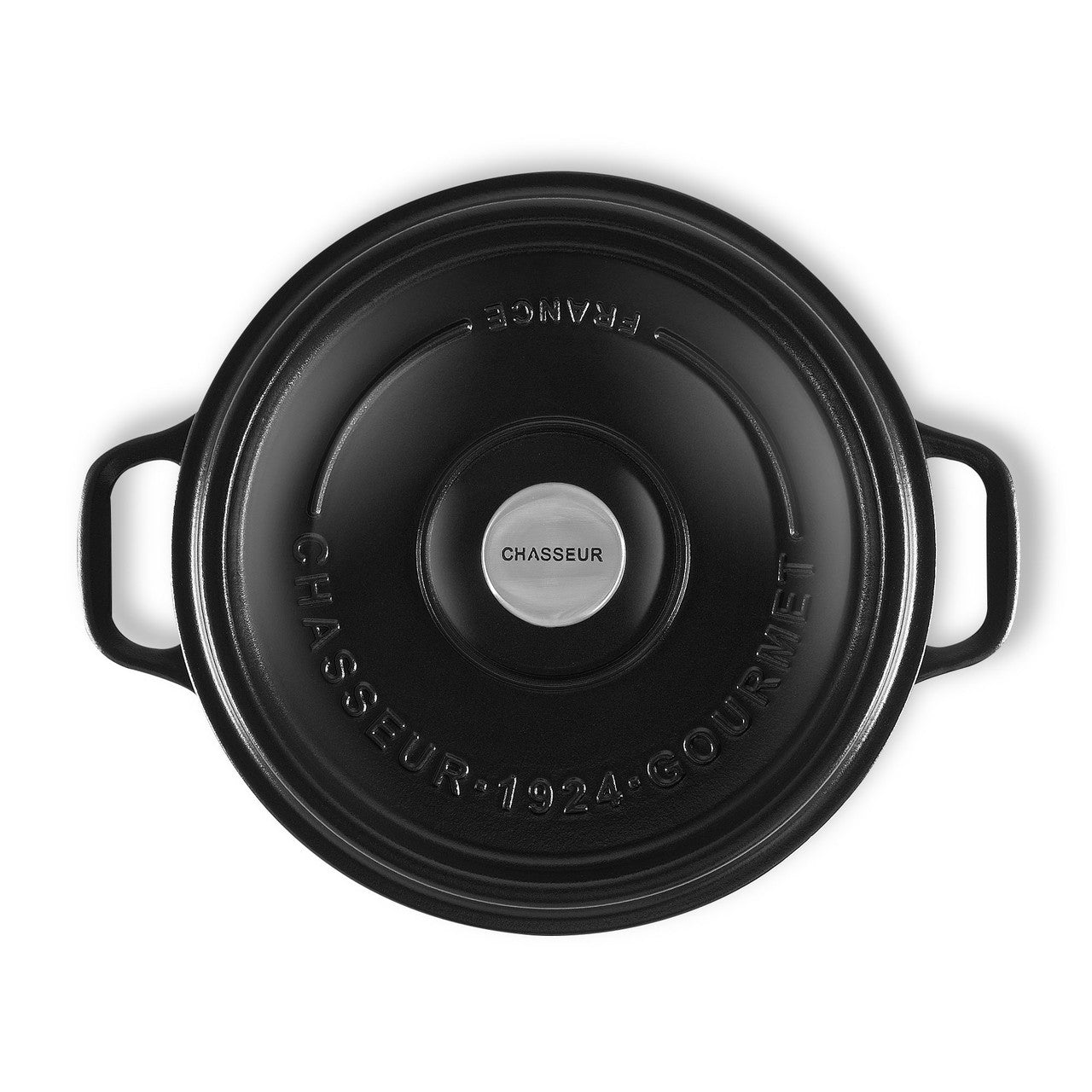 Chasseur Gourmet Round French Oven 26cm/5L - Satin Black