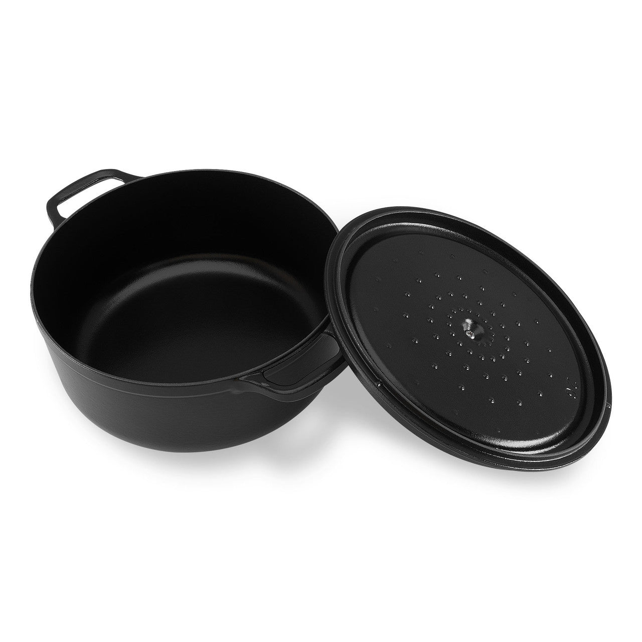 Chasseur Gourmet Round French Oven 26cm/5L - Satin Black