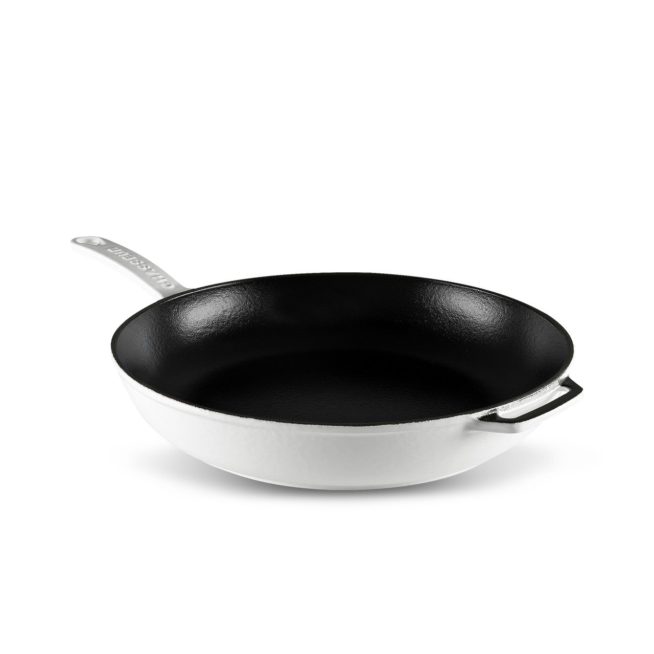 Chasseur Fry Pan 28cm with Cast Handle - Brilliant White