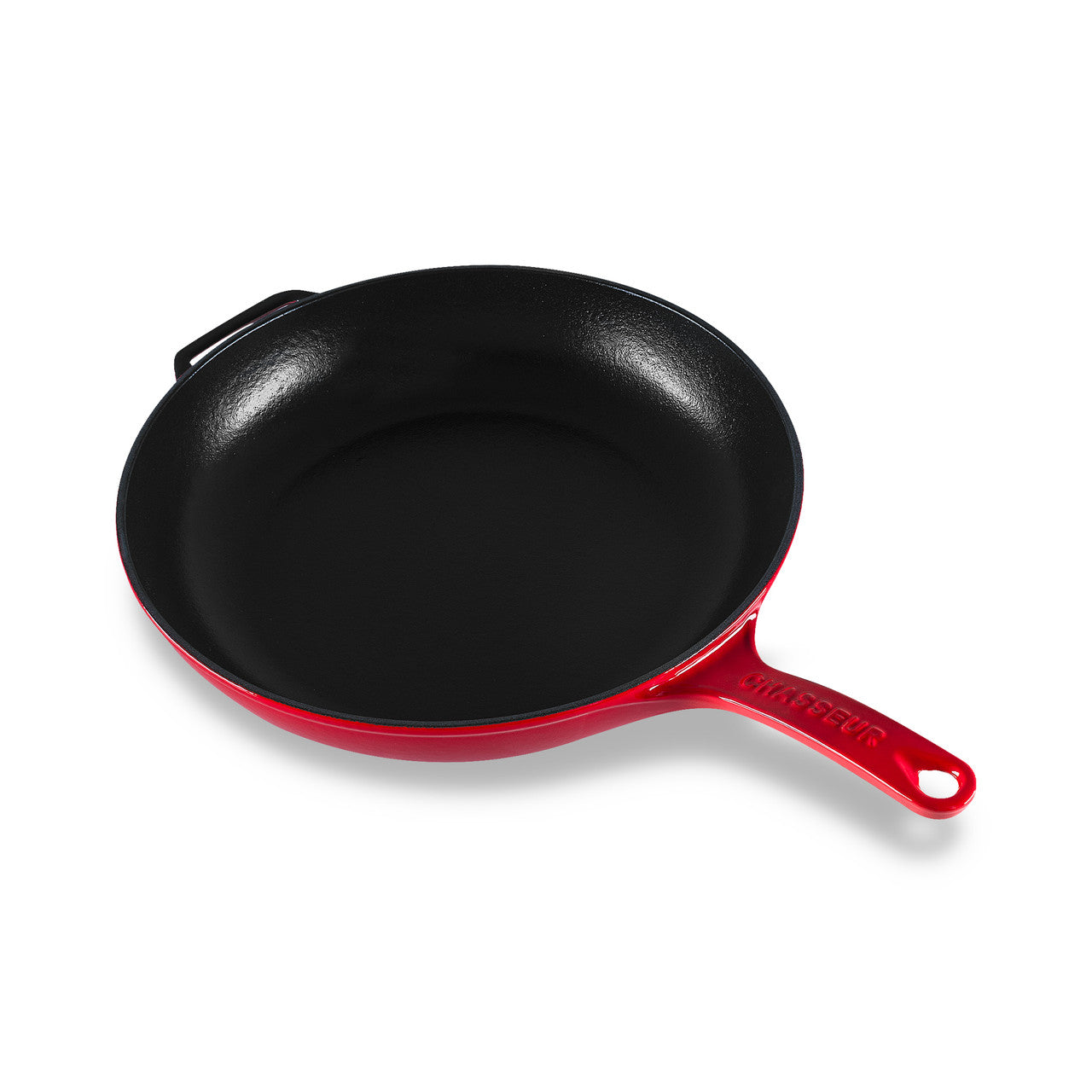 Chasseur Fry Pan with Cast Handle 28cm - Federation Red