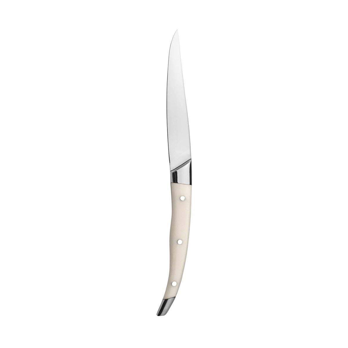 Cavalier Noble Steak Knife - Point Tip (Set of 6) (Cream Handle)