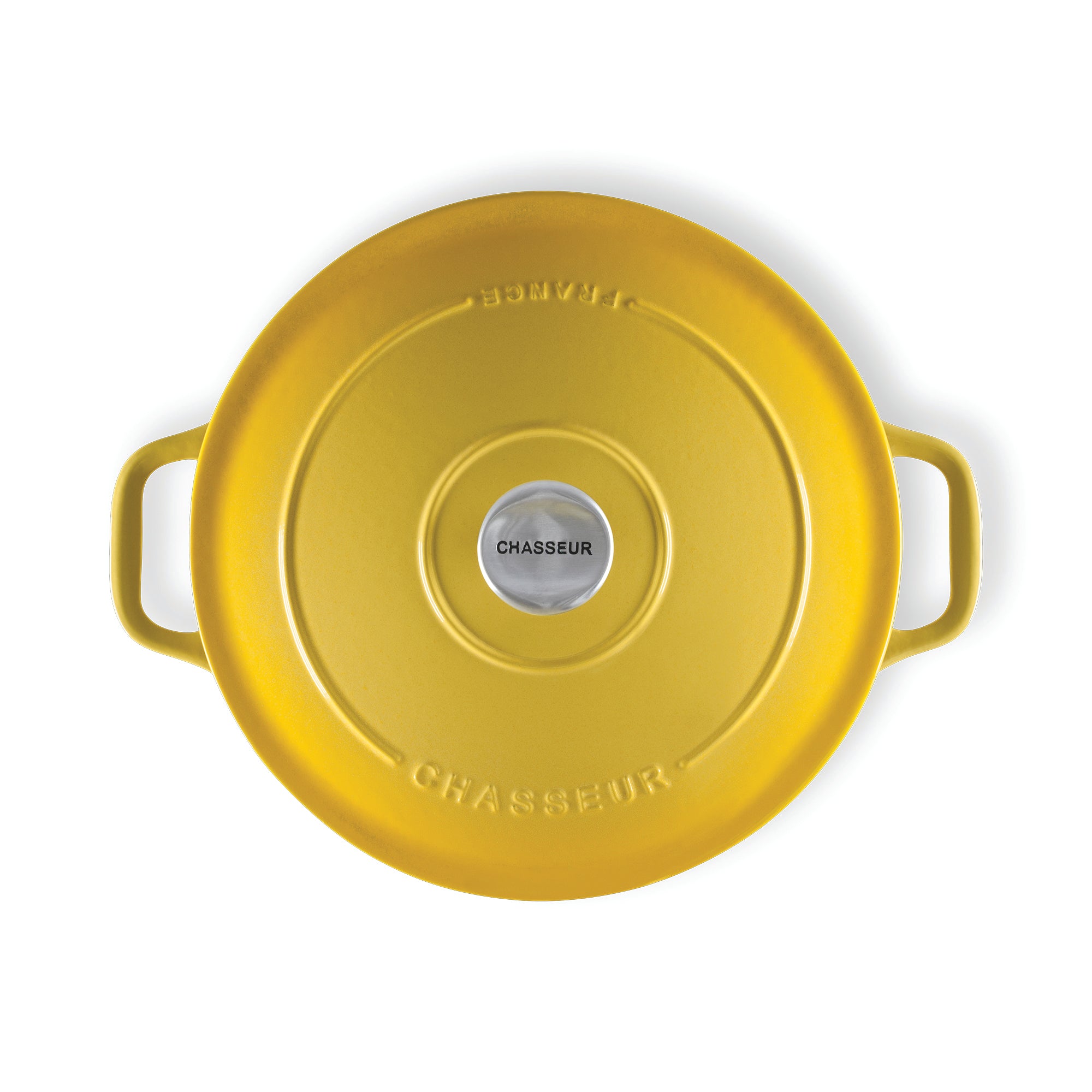 Chasseur Round French Oven 28cm - Lemon Yellow