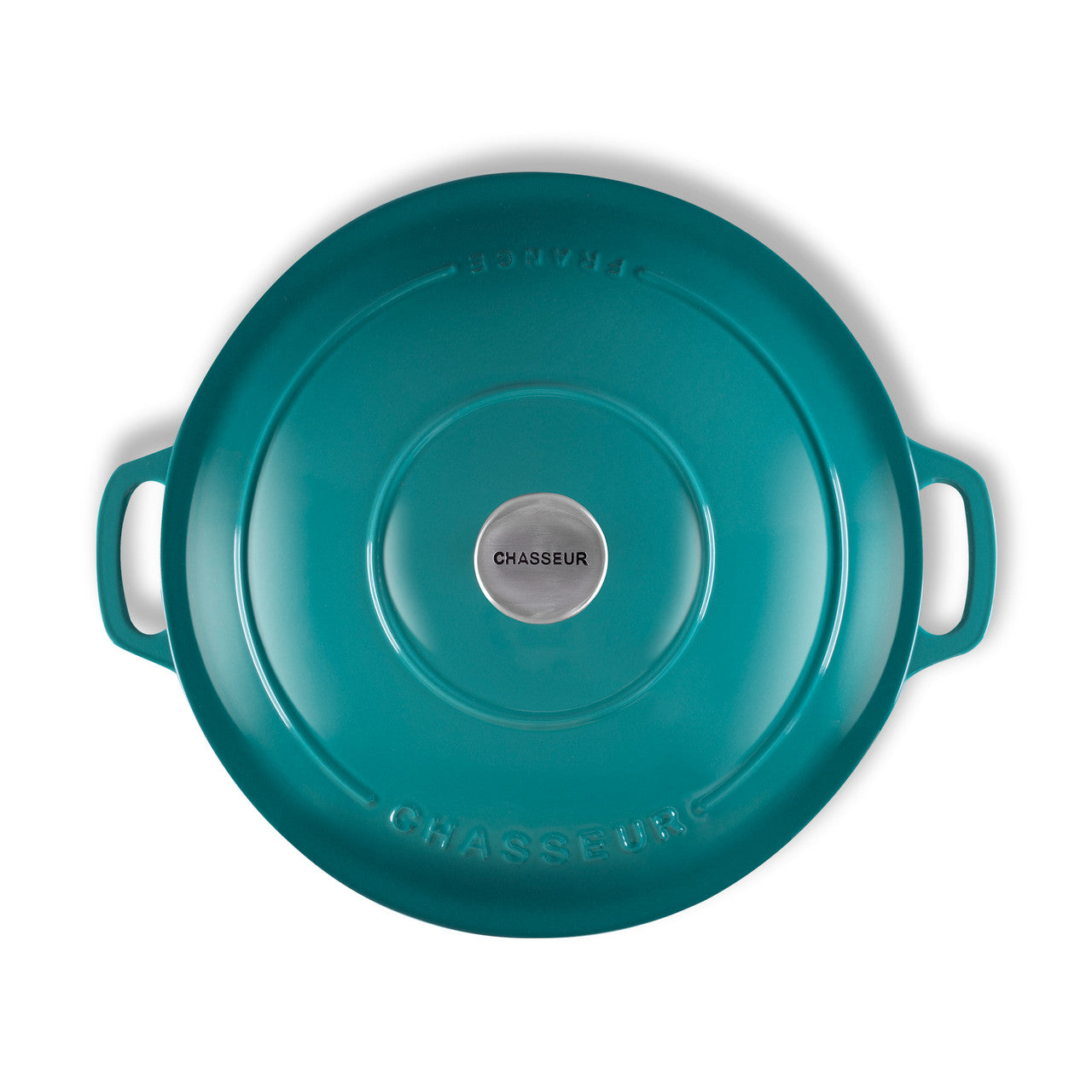 Chasseur Low Round Casserole 30cm/2.5L - Mediterranean - Mediterranean Blue