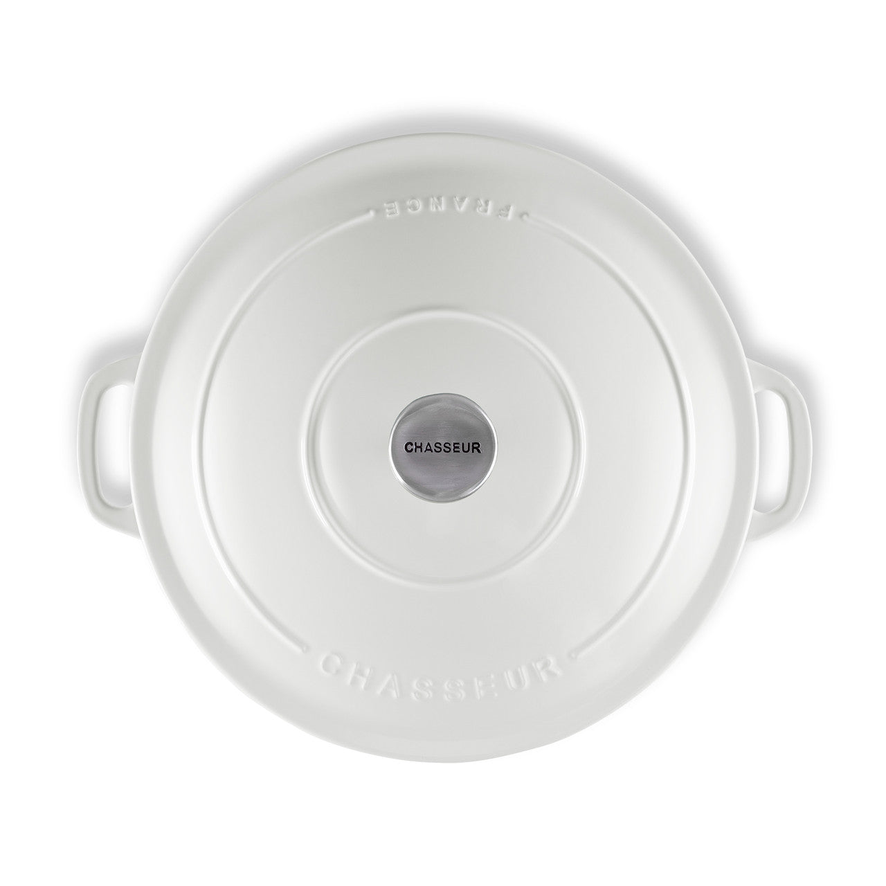 Chasseur Low Round Casserole 30cm/2.5L - Brilliant White