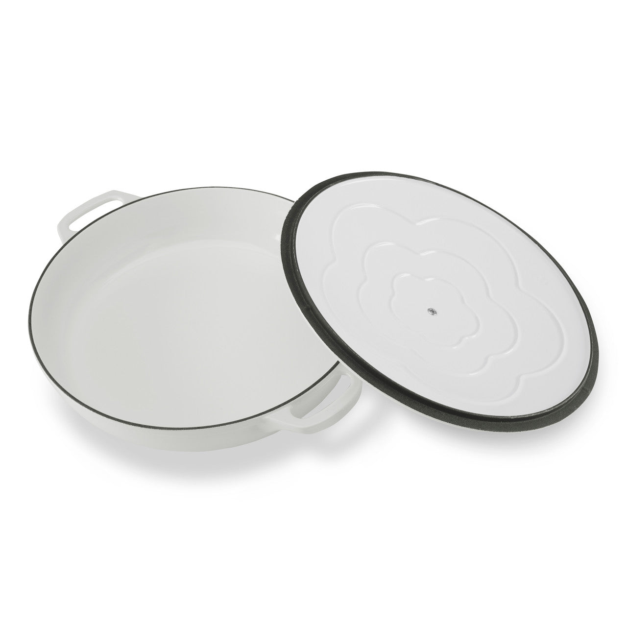 Chasseur Low Round Casserole 30cm/2.5L - Brilliant White