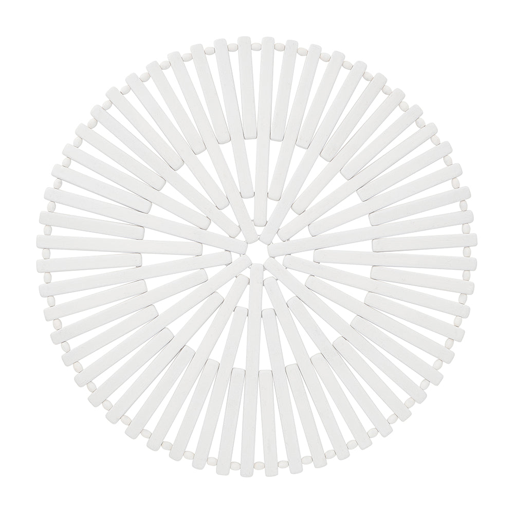Annabel Trends Bamboo Placemat White