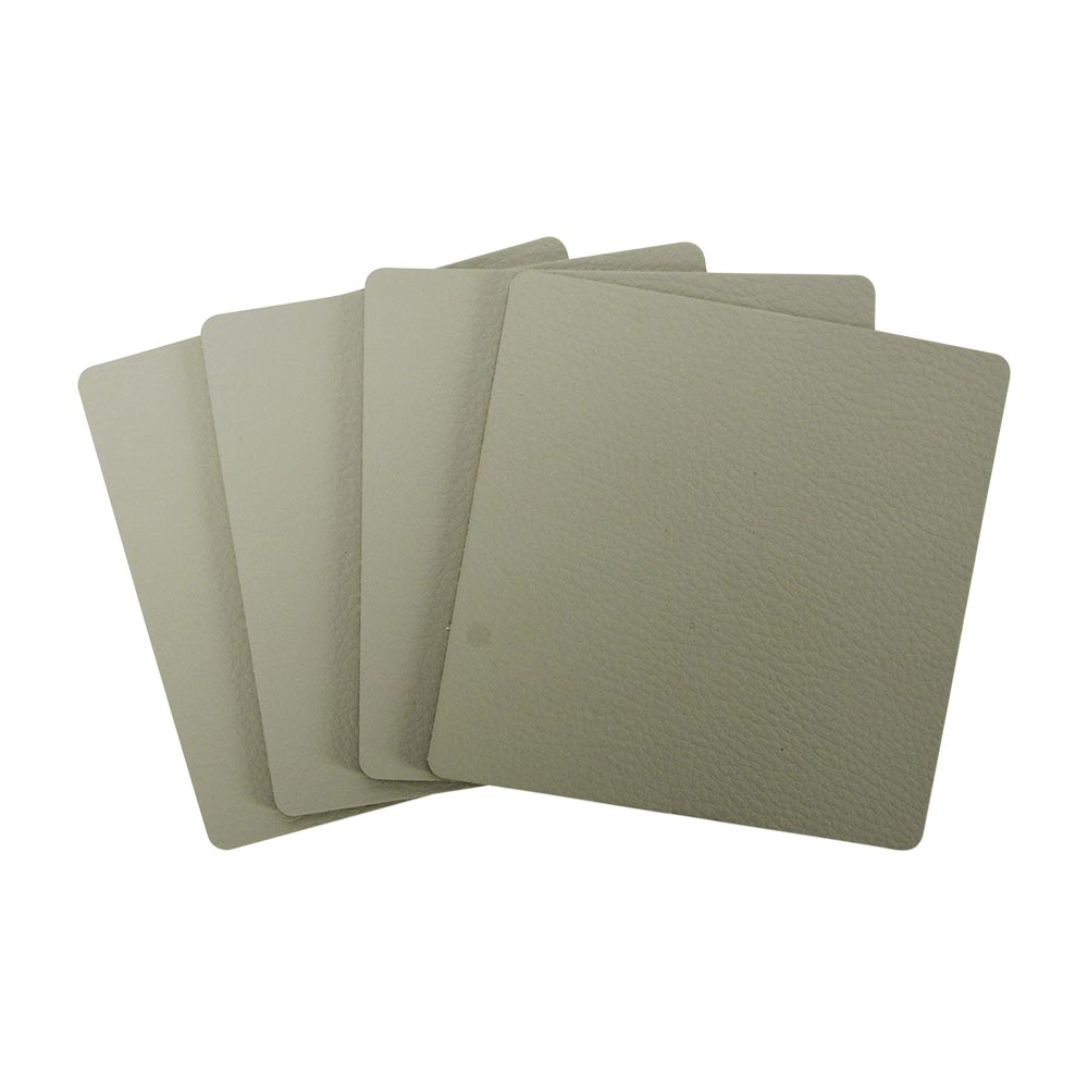 Annabel Trends Coaster Set Recycled Leather Stone