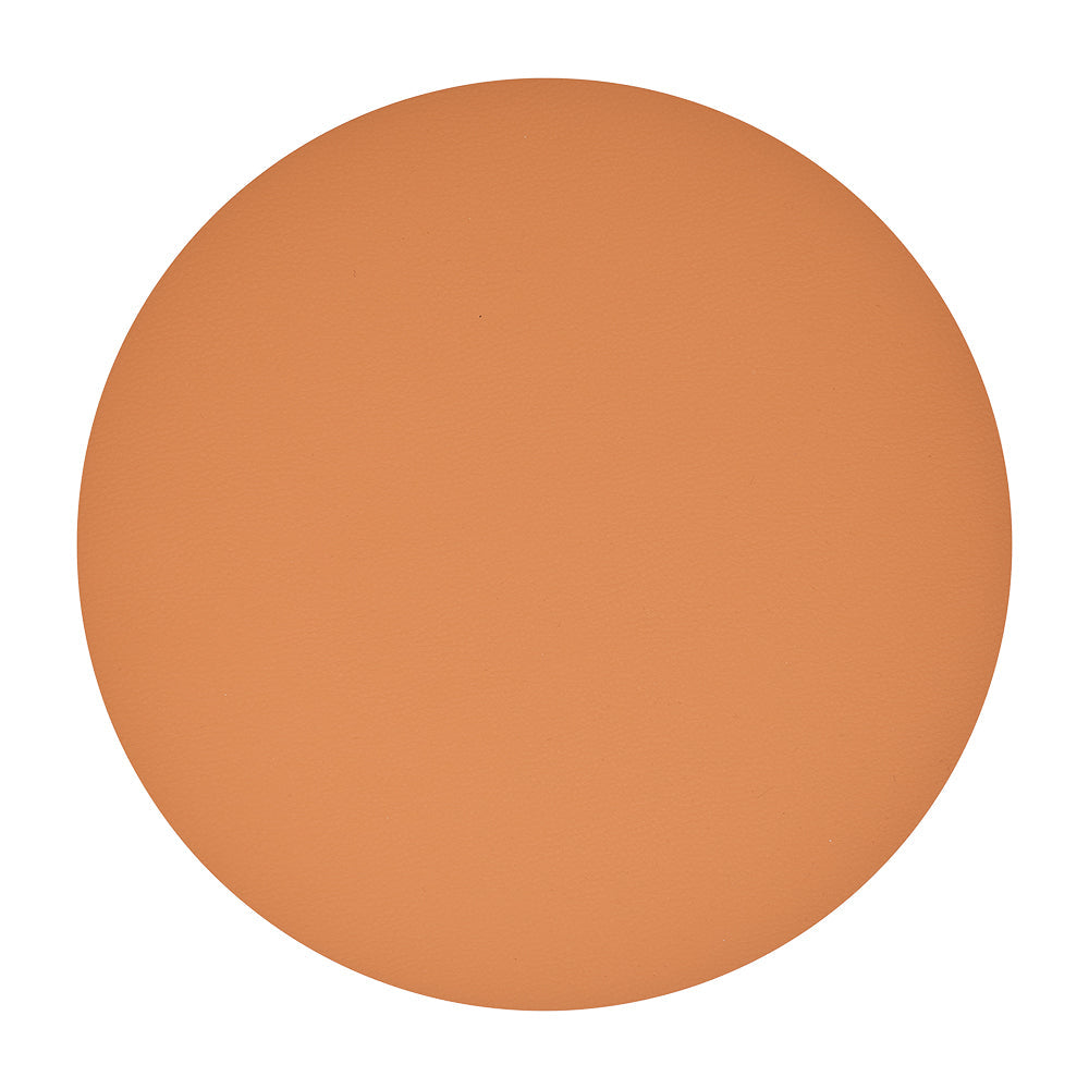 Annabel Trends Placemat Round Recycled Leather Terracotta