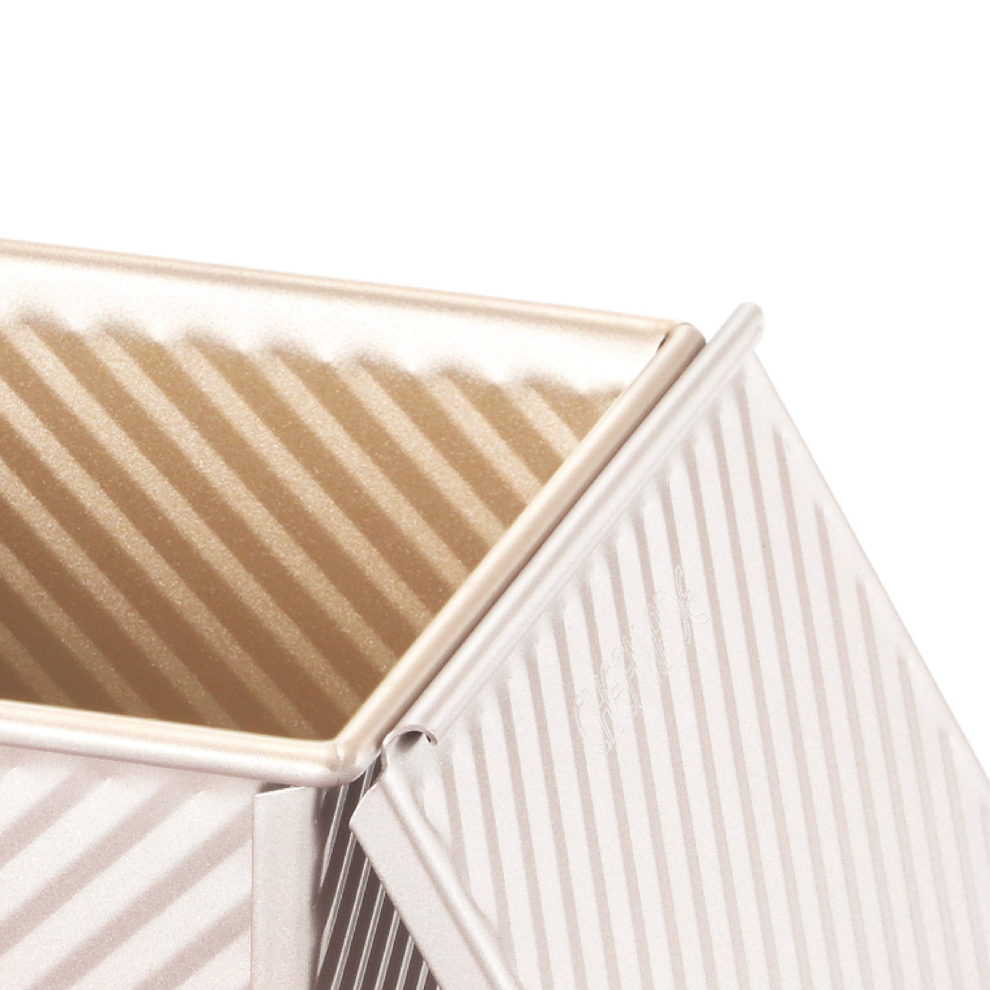 CHEFMADE Corrugated Square Loaf Pan with Lid 450g (WK9880)