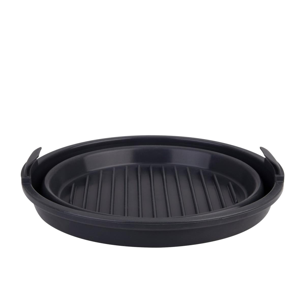 Daily Bake Silicone Round Collapsible Basket – 22cm Charcoal
