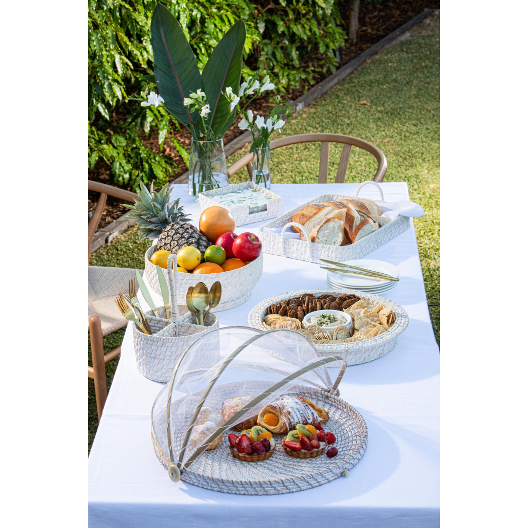 Ladelle Whitehaven Woven Chip & Dip Bowl