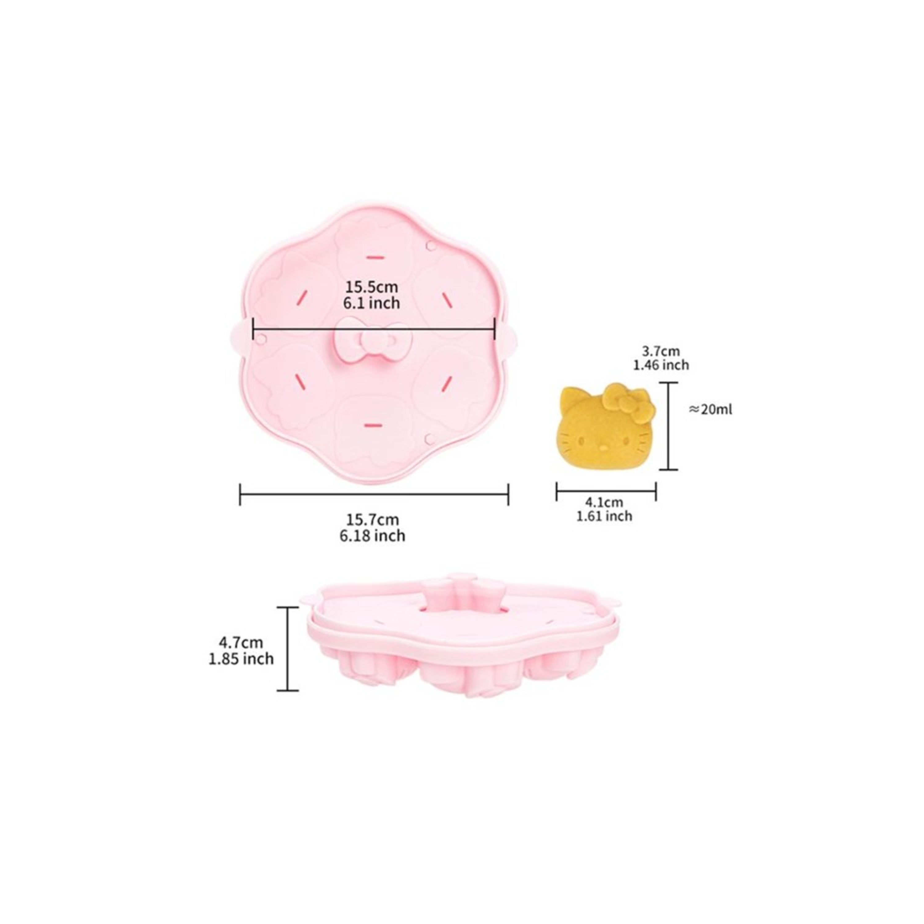 CHEFMADE x Sanrio Hello Kitty 6 Piece Shaped Silicone Cake Mould 16cm