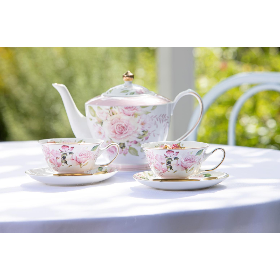 Ashdene Isabelle Teapot & 2 Teacup Set