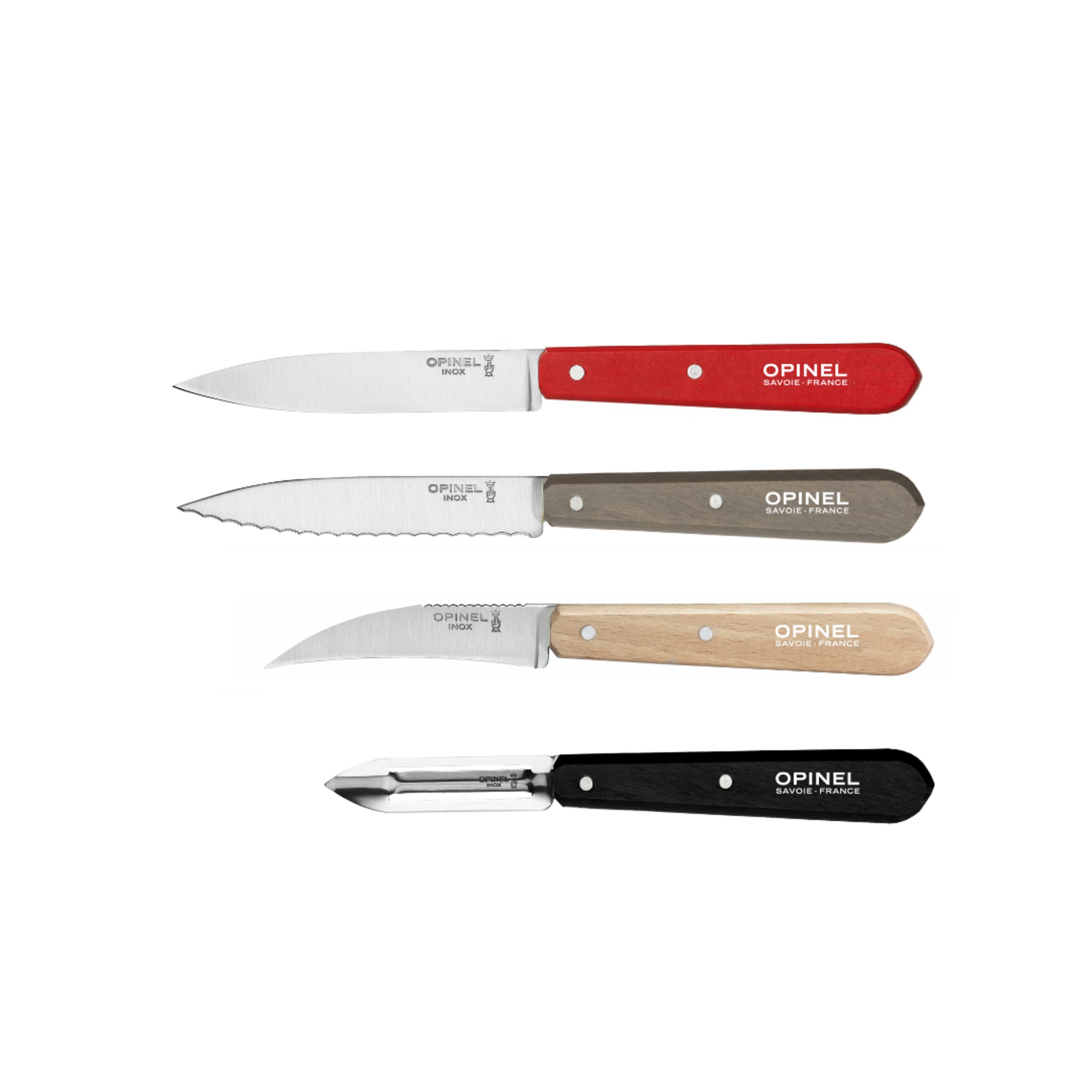 Opinel Les Essentiels Kitchen Utility 4 Piece Set Primo