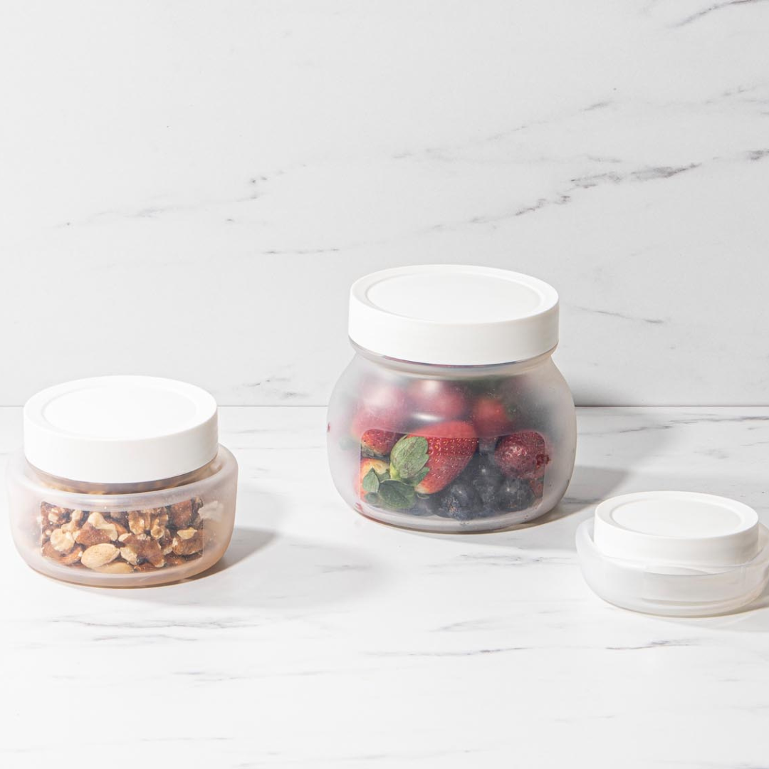 Eco Ladelle Eco Flexi White 2pk Medium Jar