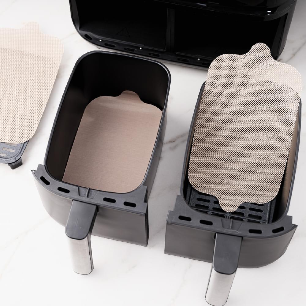 NoStik Dual Air Fryer Liner Brown