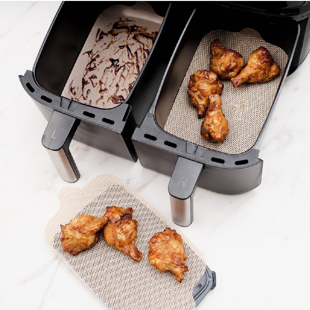 NoStik Dual Air Fryer Liner Brown