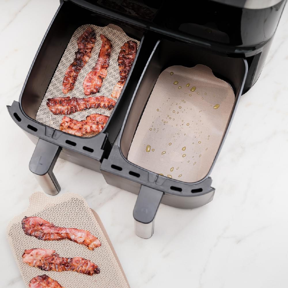 NoStik Dual Air Fryer Liner Brown