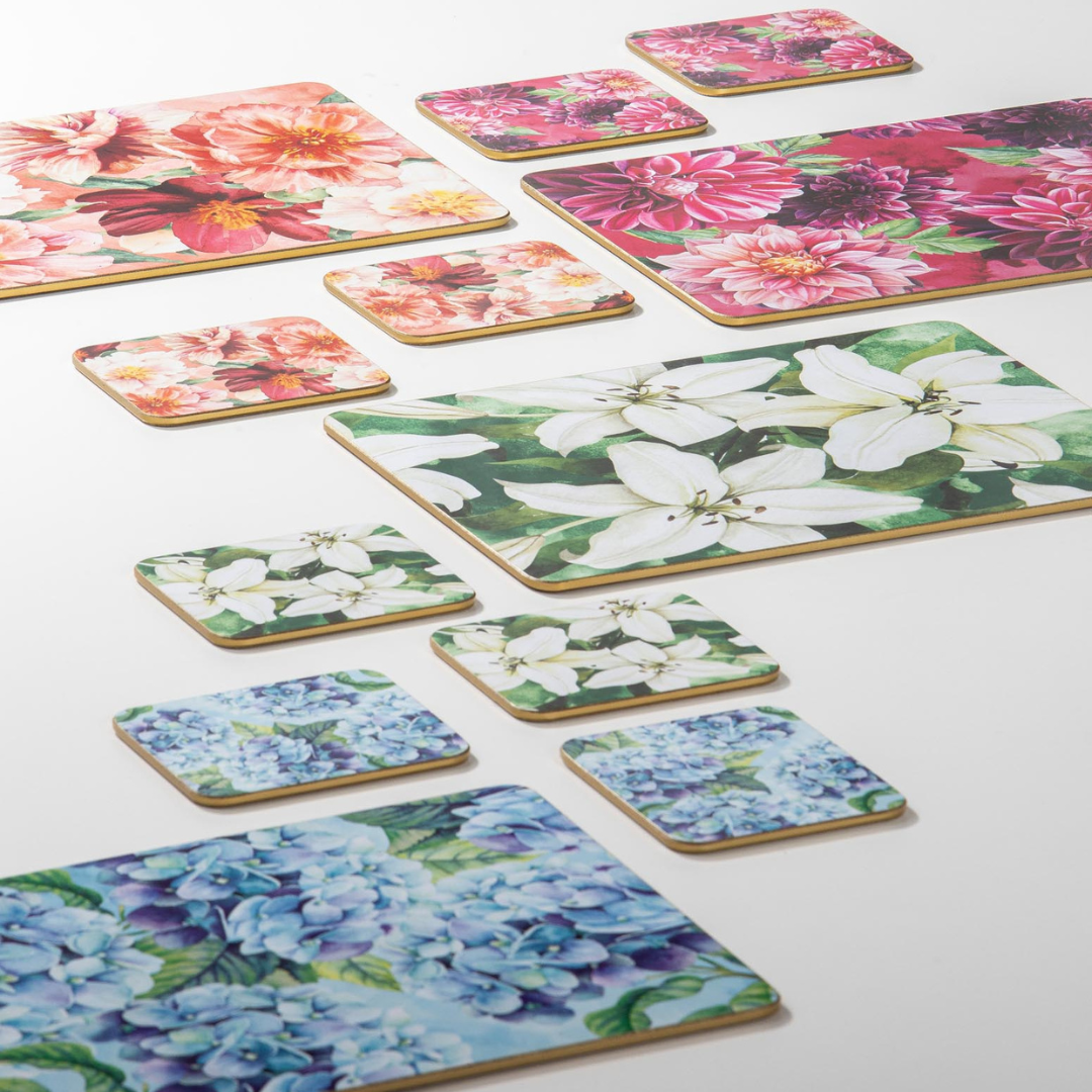 Ashdene Bold Blooms Assorted 4pk Placemat