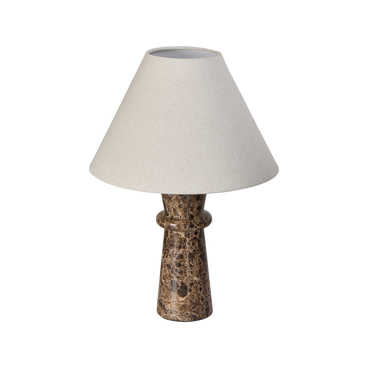 Amalfi Violet Table Lamp Brown & Natural