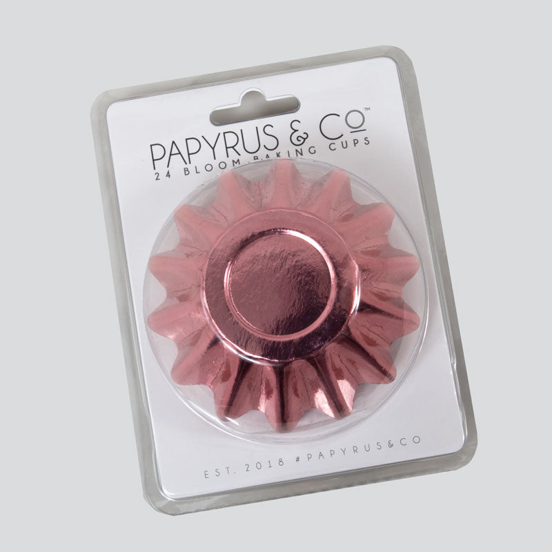 Papyrus Bloom Baking Cups Rose Gold 24 Pack