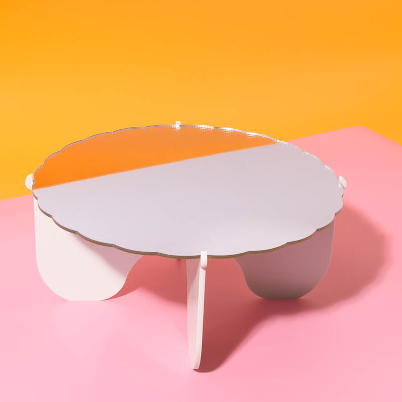 Cake & Candle Plateau Gateau Cake Stand Silver & White 3 Piece