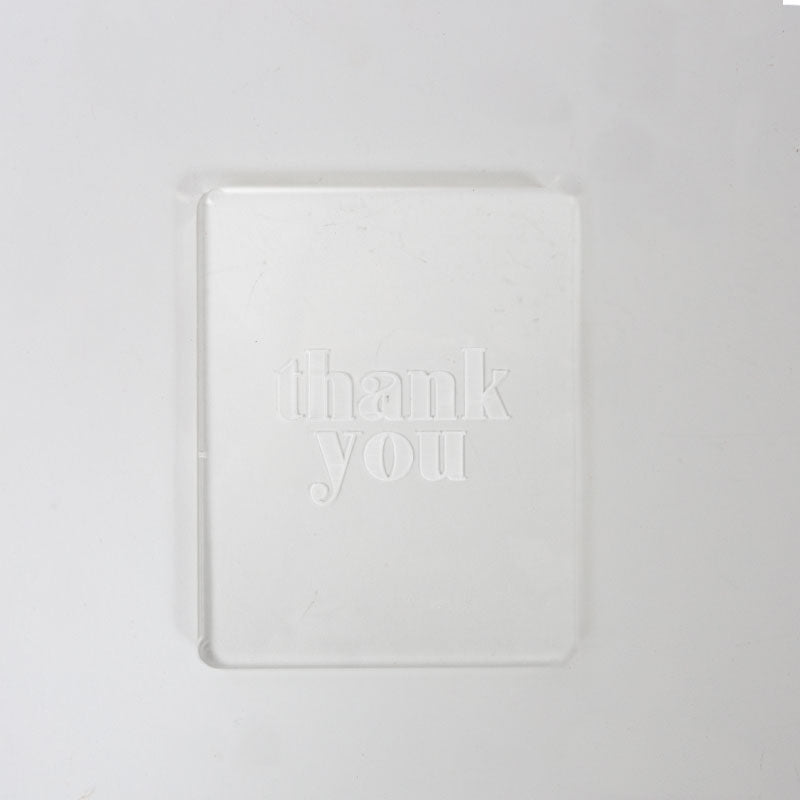 Coo Kie Embosser Stamp Thank You