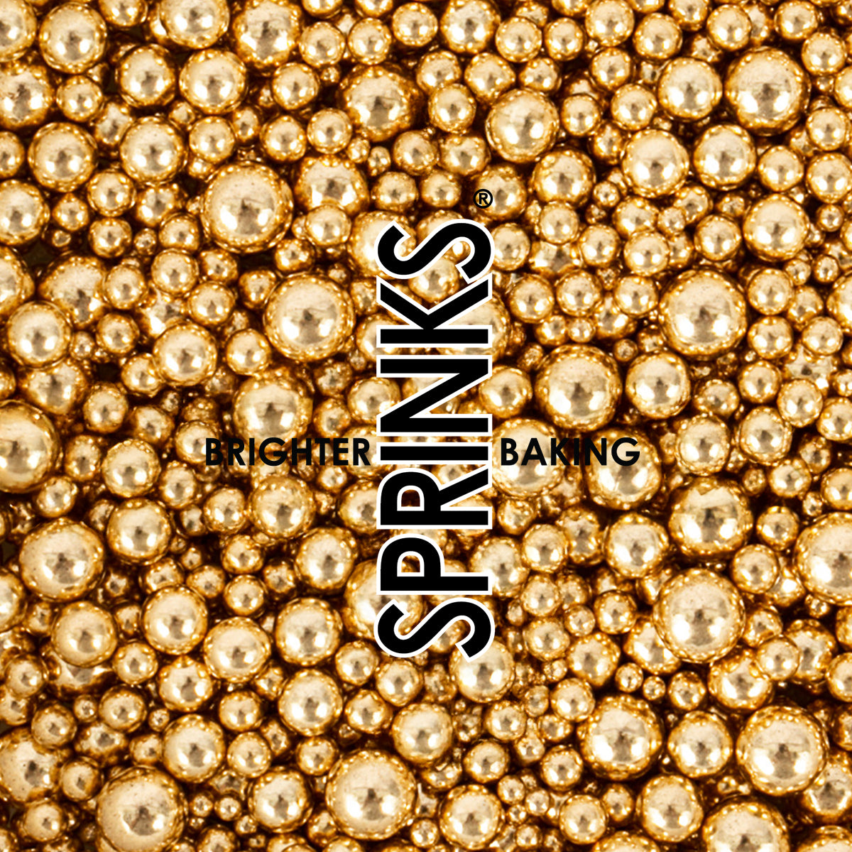 Sprinks Shiny Gold Bubble Bubble Sprinkles 500g
