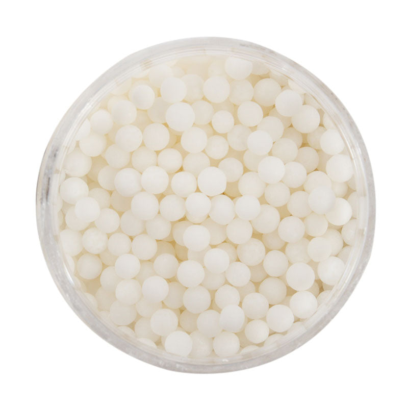 Sprinks Cachous Pearl Beads Matte White 4mm 70g