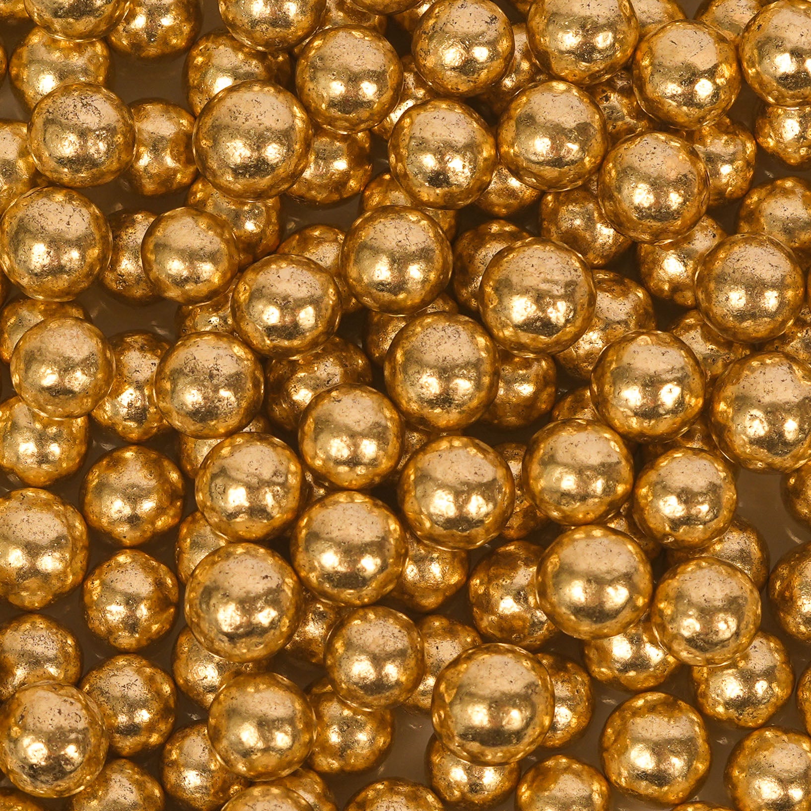 Sprinks Crunchy Shiny Gold 8mm Sprinkles 75g