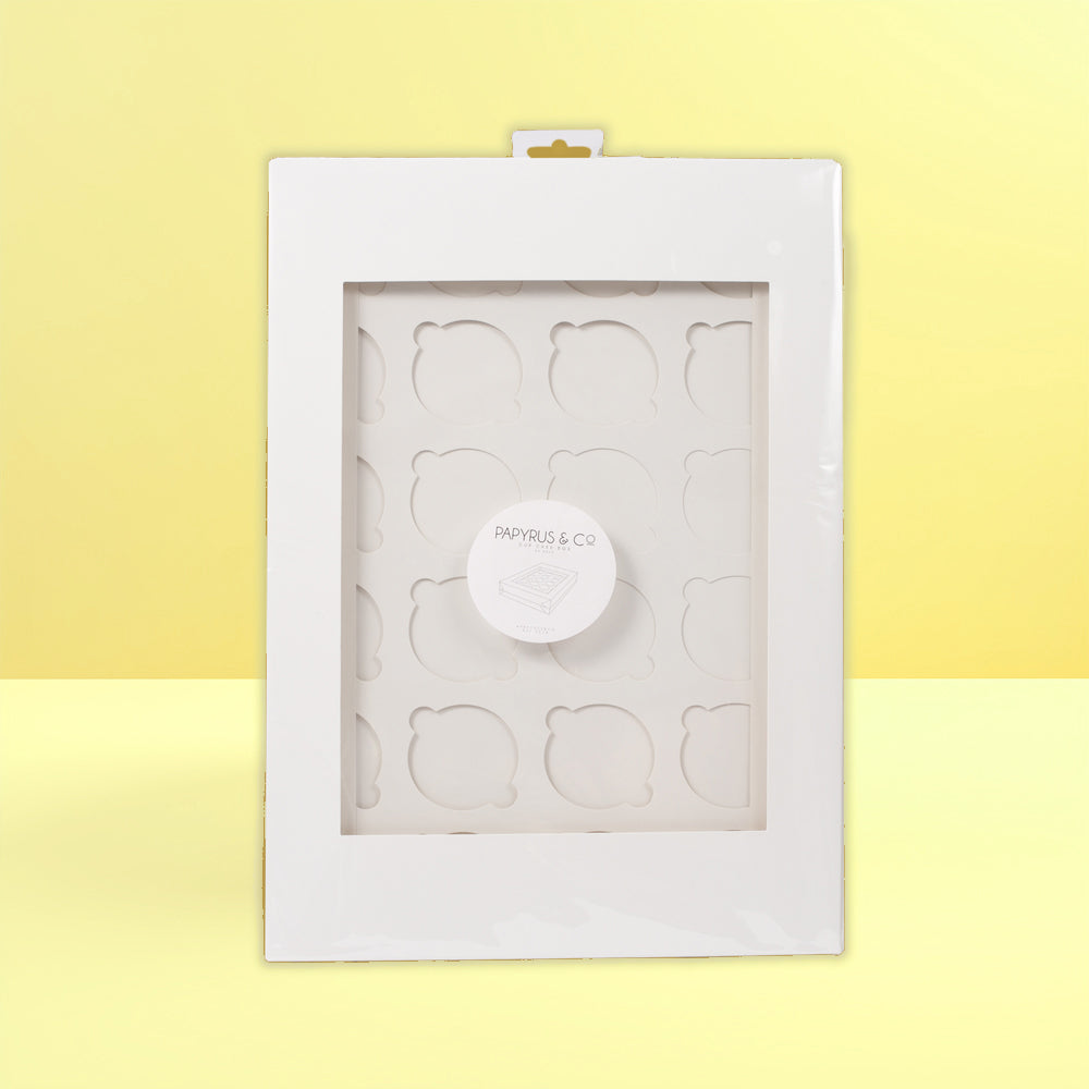 Papyrus Tall Cupcake Box 24 Cupcake White